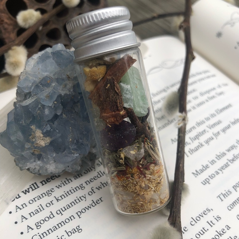 Luck / Prosperity Charmed Spell Bottle